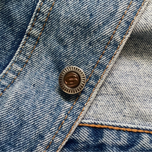 Vintage Staff Sport Denim Varsity Jacket, Size M - Picture 9 of 11